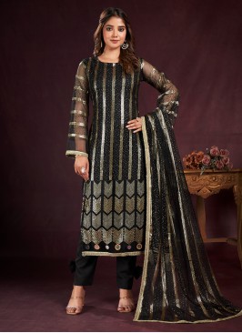 Scintillating Black Salwar Suit