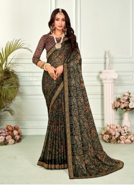 Scintillating Multi Colour Designer Saree