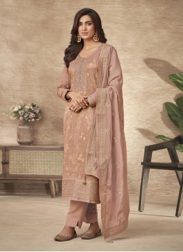 Scintillating Viscose Resham Salwar Kameez
