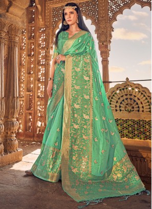 Scintillating Viscose Saree