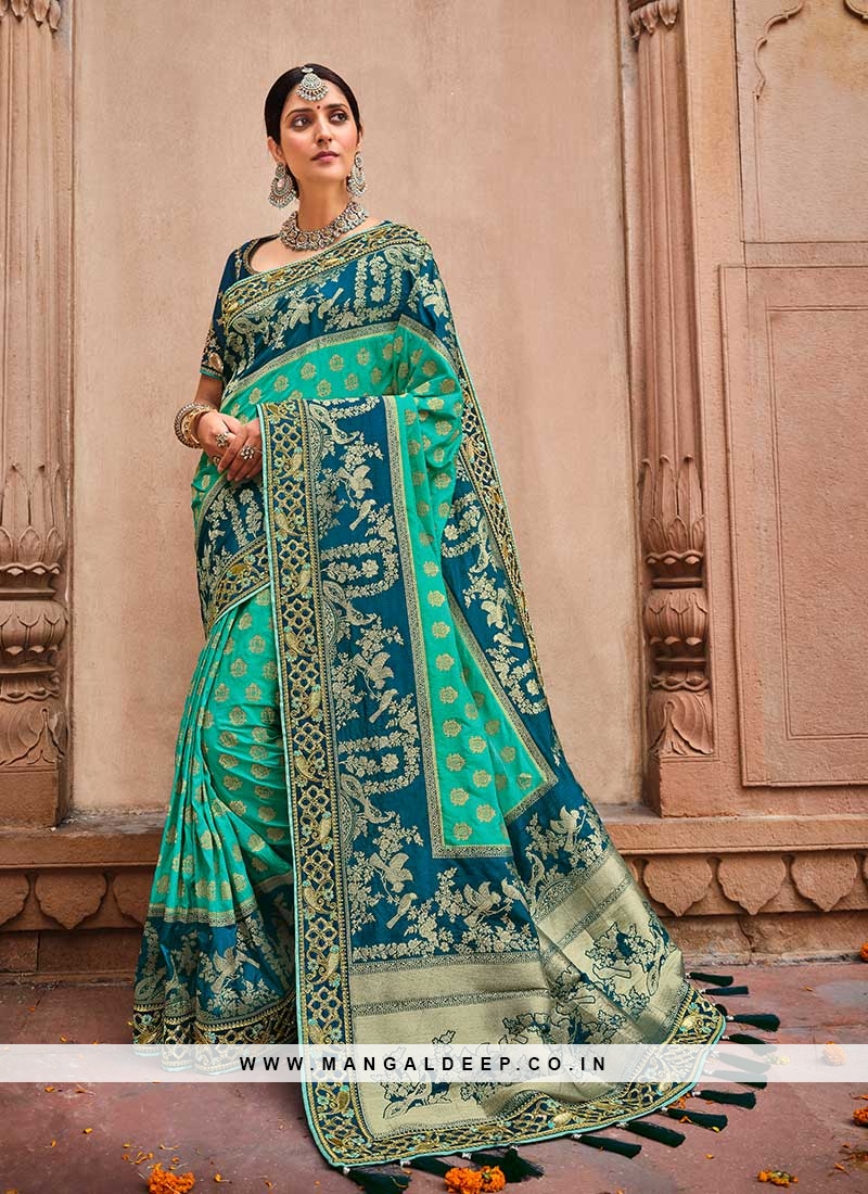 Latest Designer Party Soft Dolla Silk Saree - Stylecaret.com