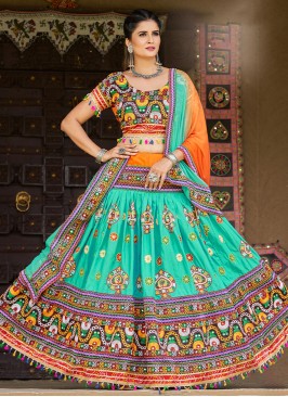 Sea Green Color Lehenga Choli