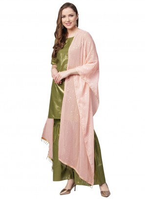 Sea Green Plain Party Readymade Anarkali Salwar Suit