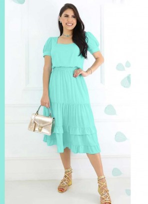 Sea Green Rayon Cotton Kurti