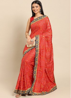 Sensible Red Reception Traditional Designer Saree