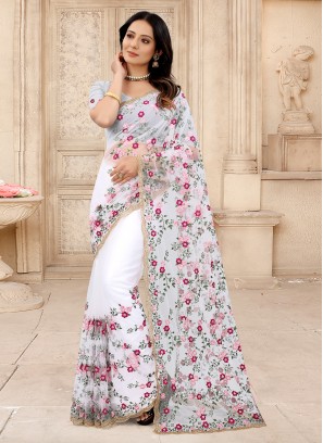 Sensible Zari Net Contemporary Saree