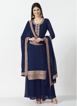 Sightly Embroidered Ceremonial Readymade Salwar Kameez