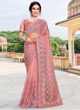 Sightly Resham Net Contemporary Saree