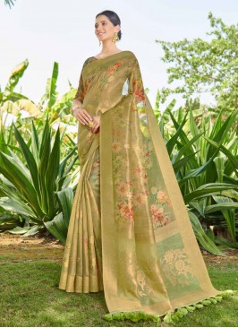 Silk Classic Designer Saree in Green