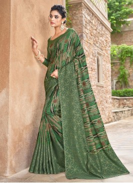 Silk Green Saree