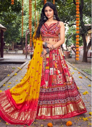 Silk Multi Colour Designer Lehenga Choli