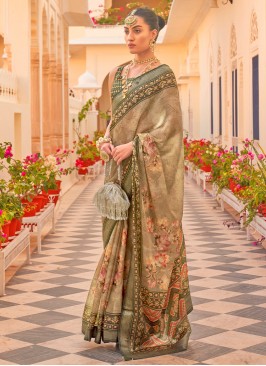 Silk Saree in Green