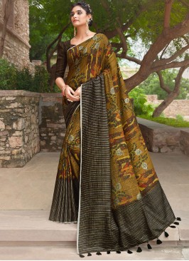 Silk Saree in Multi Colour