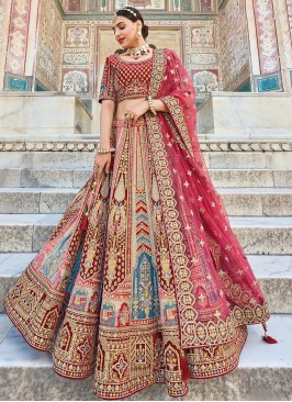 Silk Trendy Lehenga Choli in Multi Colour