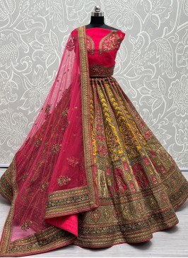Silk Trendy Lehenga Choli in Multi Colour