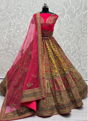 Silk Trendy Lehenga Choli in Multi Colour