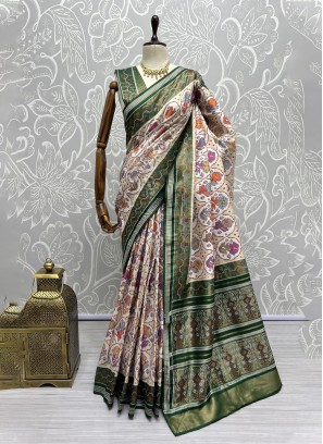 Silk Weaving Multi Colour Classic Saree
