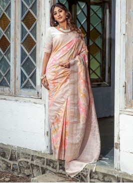 Silk Woven Multi Colour Contemporary Style Saree