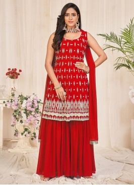 Simplistic Georgette Trendy Salwar Kameez