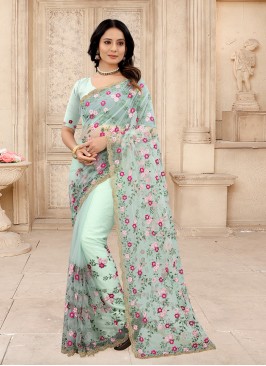 Snazzy Embroidered Contemporary Saree