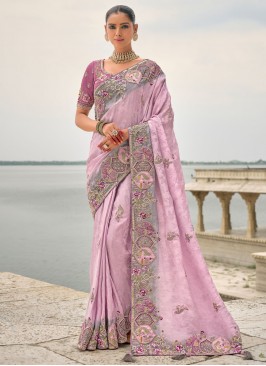 Snazzy Lavender Party Classic Saree