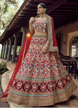 Sonorous Dori Work Multi Colour Lehenga Choli