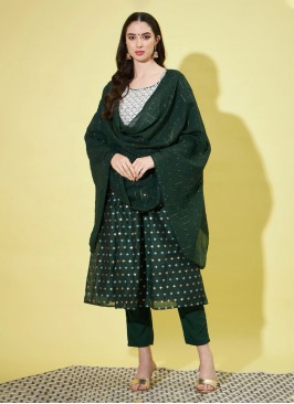 Sonorous Green Festival Pant Style Suit