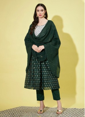 Sonorous Green Festival Pant Style Suit