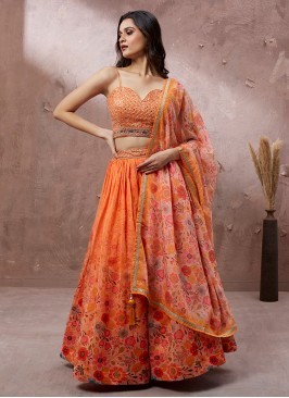 Sonorous Organza Trendy Lehenga Choli