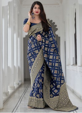 Sonorous Weaving Art Banarasi Silk Designer Traditional Saree