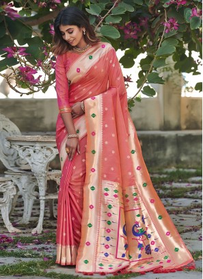Sorcerous Banarasi Silk Trendy Saree
