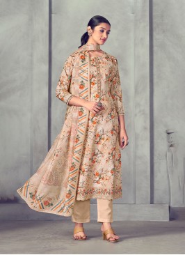 Sorcerous Peach Cotton Salwar Suit