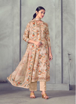 Sorcerous Peach Cotton Salwar Suit