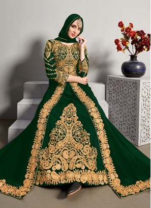 Sparkling Embroidered Designer Floor Length Salwar Suit