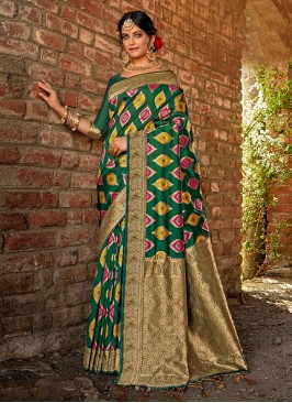Sparkling Woven Engagement Classic Saree