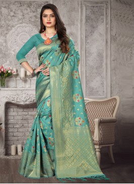 Specialised Art Banarasi Silk Ceremonial Designer Traditional Saree