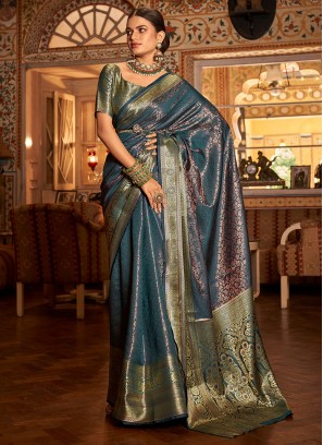 Spectacular Morpeach  Festival Contemporary Saree