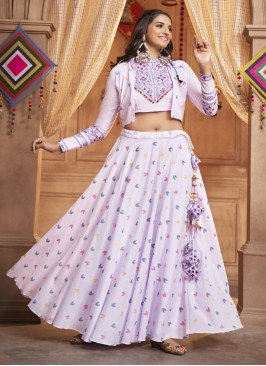 Spellbinding Lavender Engagement Readymade Lehenga Choli