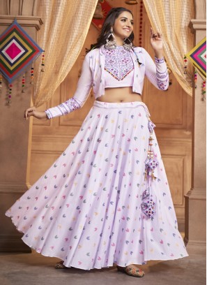 Spellbinding Lavender Engagement Readymade Lehenga Choli