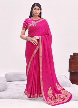 Spellbinding Pink Classic Designer Saree