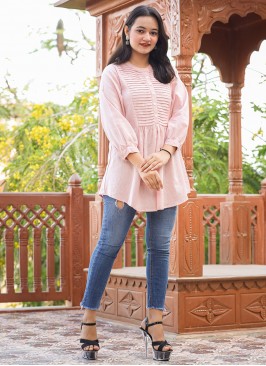 Spellbinding Plain Casual Designer Kurti