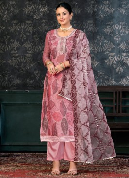 Splendid Pink Ceremonial Trendy Salwar Suit