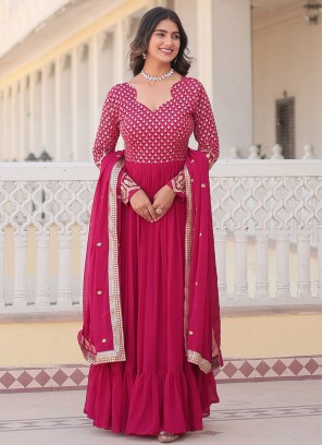 Staggering Rani Sangeet Trendy Gown
