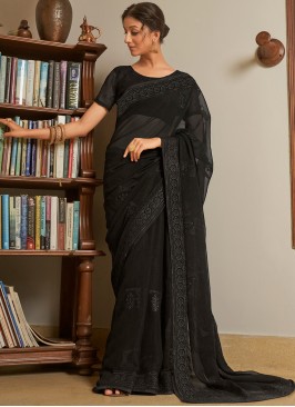 Staring Black Party Classic Saree