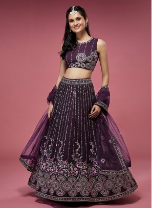 Staring Sequins Engagement A Line Lehenga Choli