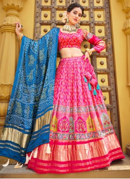 Staring Silk Digital Print Designer Long Lehenga Choli