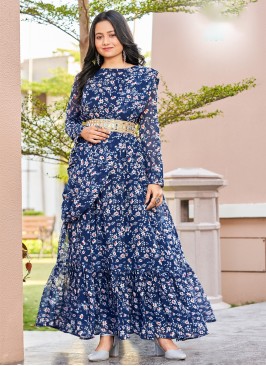 Sterling Blue Designer Gown