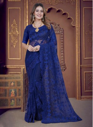 Sterling Net Resham Trendy Saree