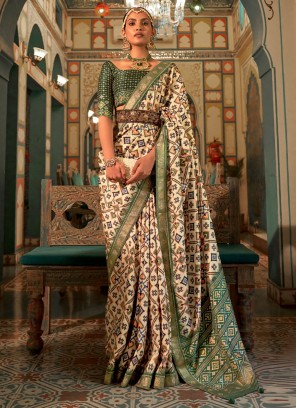 Sterling Patola Silk  Contemporary Saree