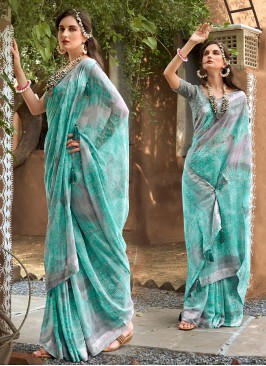 Strange Contemporary Style Saree For Festival